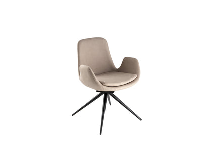 Silla Giratoria Zuna Blanca con Estructura Negra Mate Schuller - Beis | Schuller · Ref. 408943
