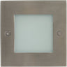 Downlight Empotrable NIX cuadrado IP44 Interlusa en acero inoxidable, vista frontal