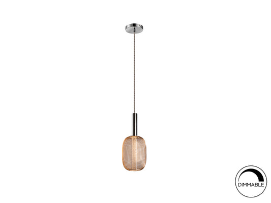 Lámpara Colgante LED Micrón 5W Cromo y Oro Schuller - vista principal | Schuller