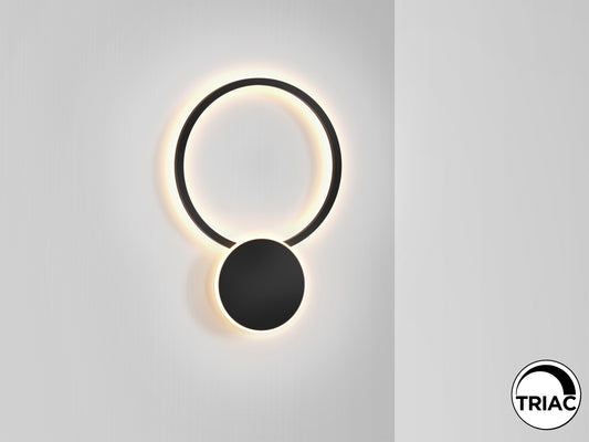 Aplique de Pared LED Omnio 37W Negro Mate Dimable Schuller en ambiente decorado | Schuller