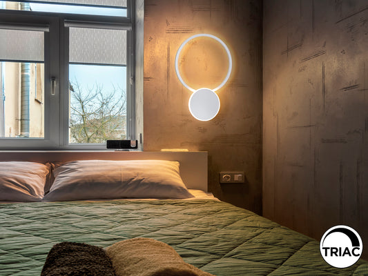 Aplique de Pared LED Omnio 37W Blanco Mate Dimable Schuller - vista principal | Schuller