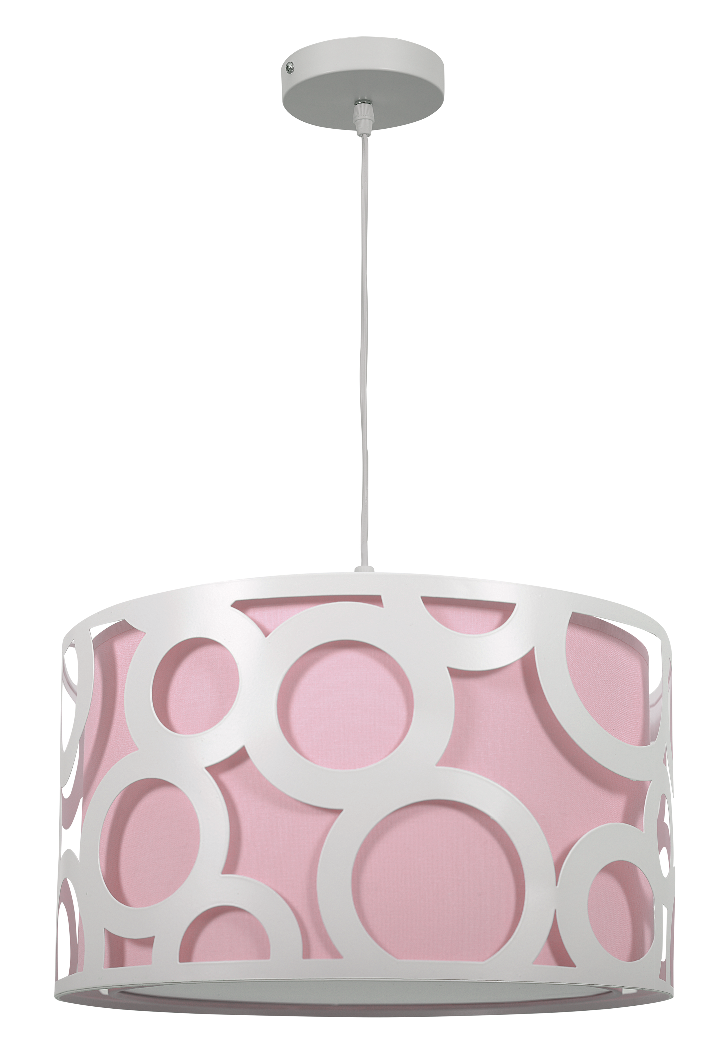 Colgante Orlando Rosa/Blanco de Fabrilamp, diseño moderno y elegante para tu hogar. Disponible en luzguru.com