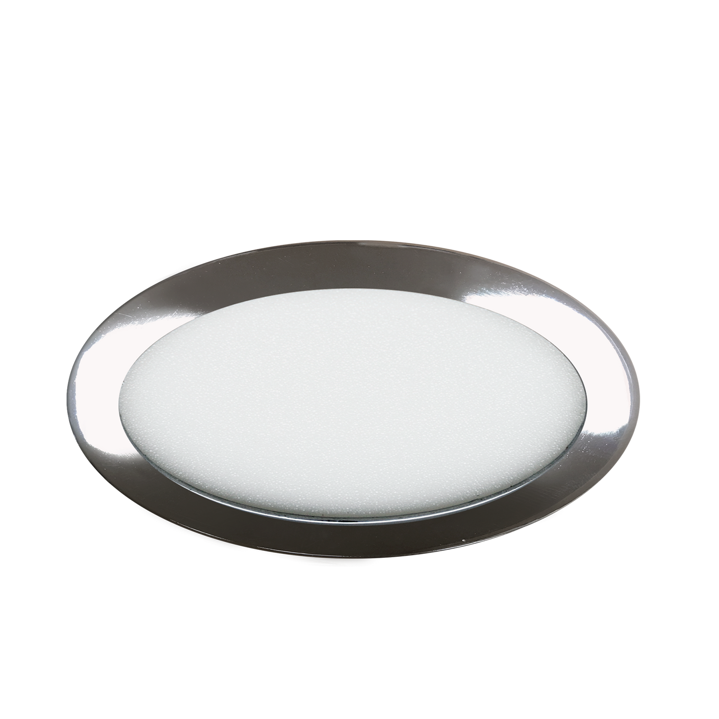 Downlight Apolo 12W 6500K Cromo 17cm de Fabrilamp, vista frontal.