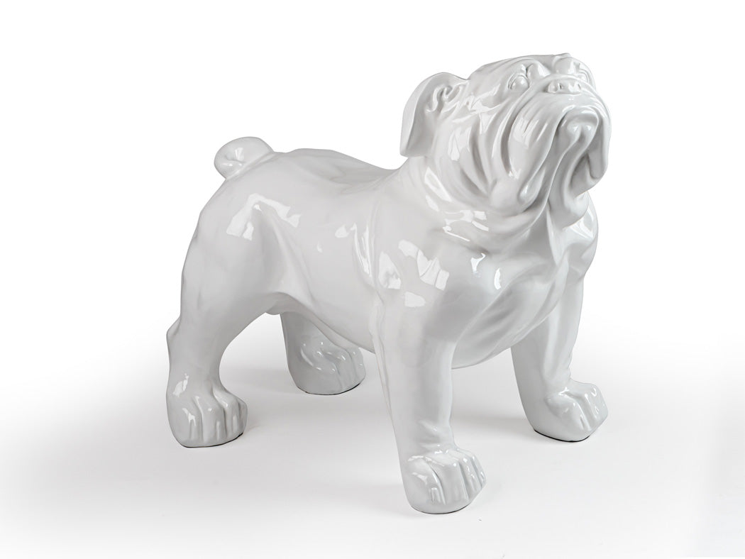 Figura Grande Bulldog Blanco - Exterior Resistente - Schuller - 431842
