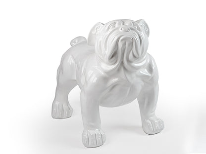 Figura Grande Bulldog Blanco - Exterior Resistente - Schuller - 431842