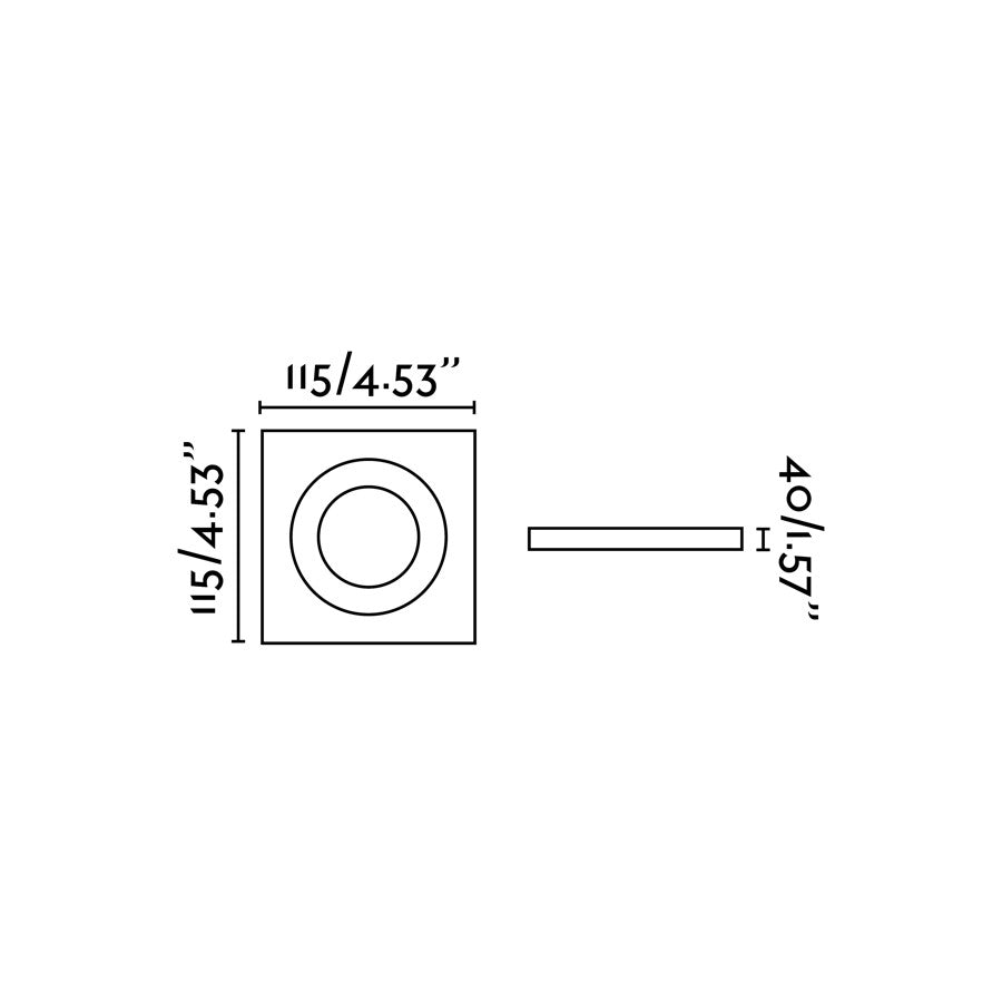 Faro Argon SQ empotrable orientable con ángulo de basculación 60º