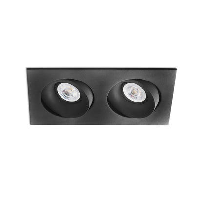 ARGON RCT Empotrable Orientable Negro Faro, iluminación interior de LuzGuru, Ref. 43413