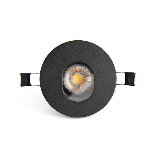 Empotrable Orientable Pinhole NIVA Negro IP65 GU10 Faro - vista principal | FARO