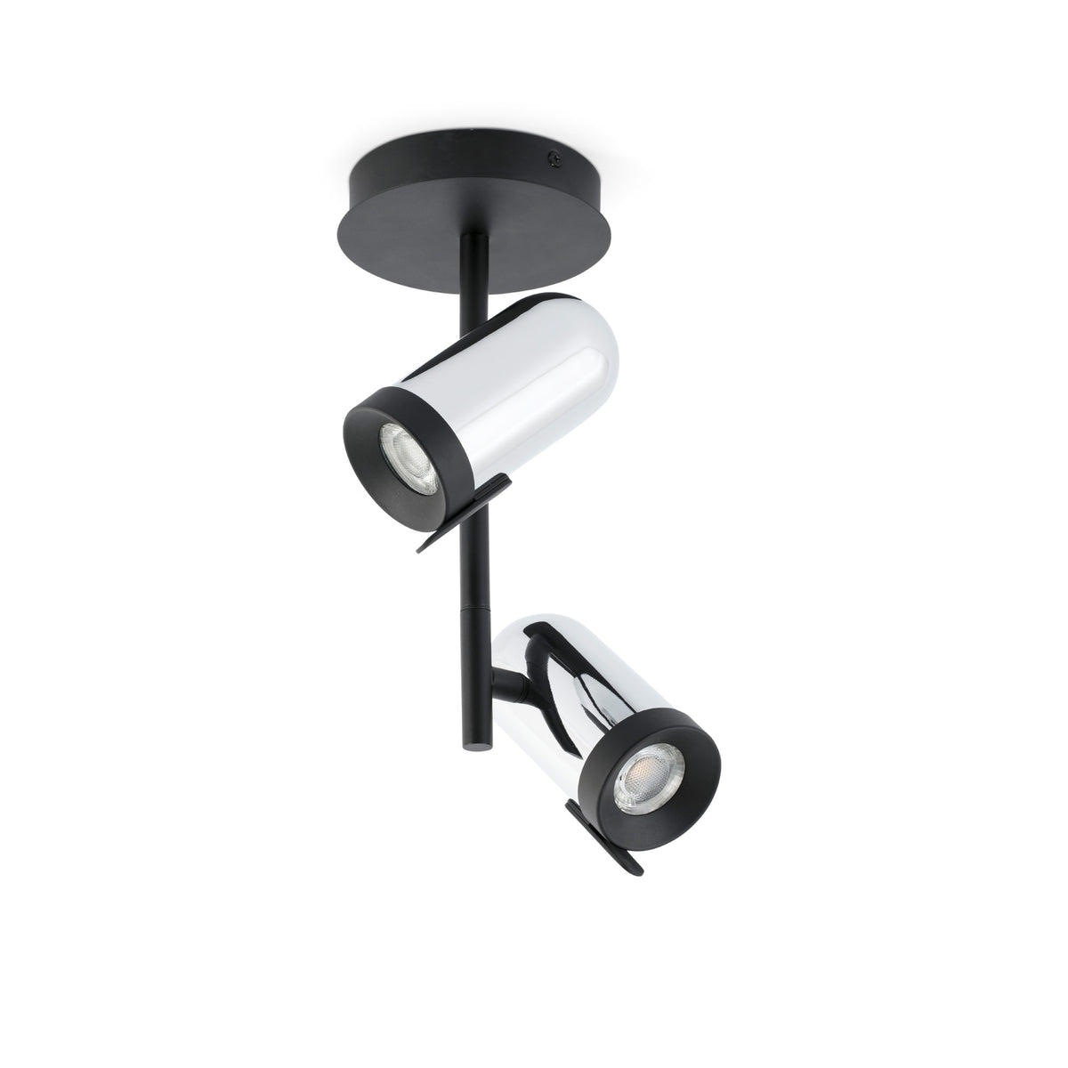 Plafón de Techo Orleans 2L Cromo Doble Foco Orientable FARO - vista principal | FARO