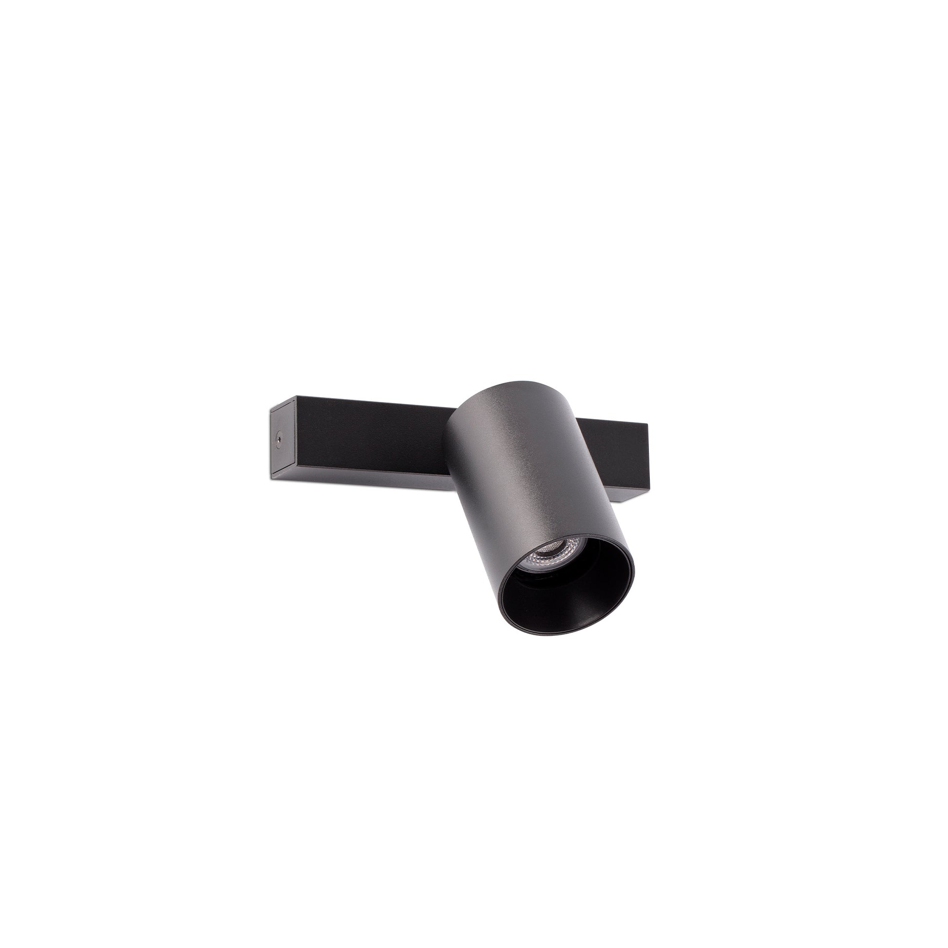 STAN Aplique/plafón Orientable Negro Faro, luminaria de diseño minimalista para interiores.