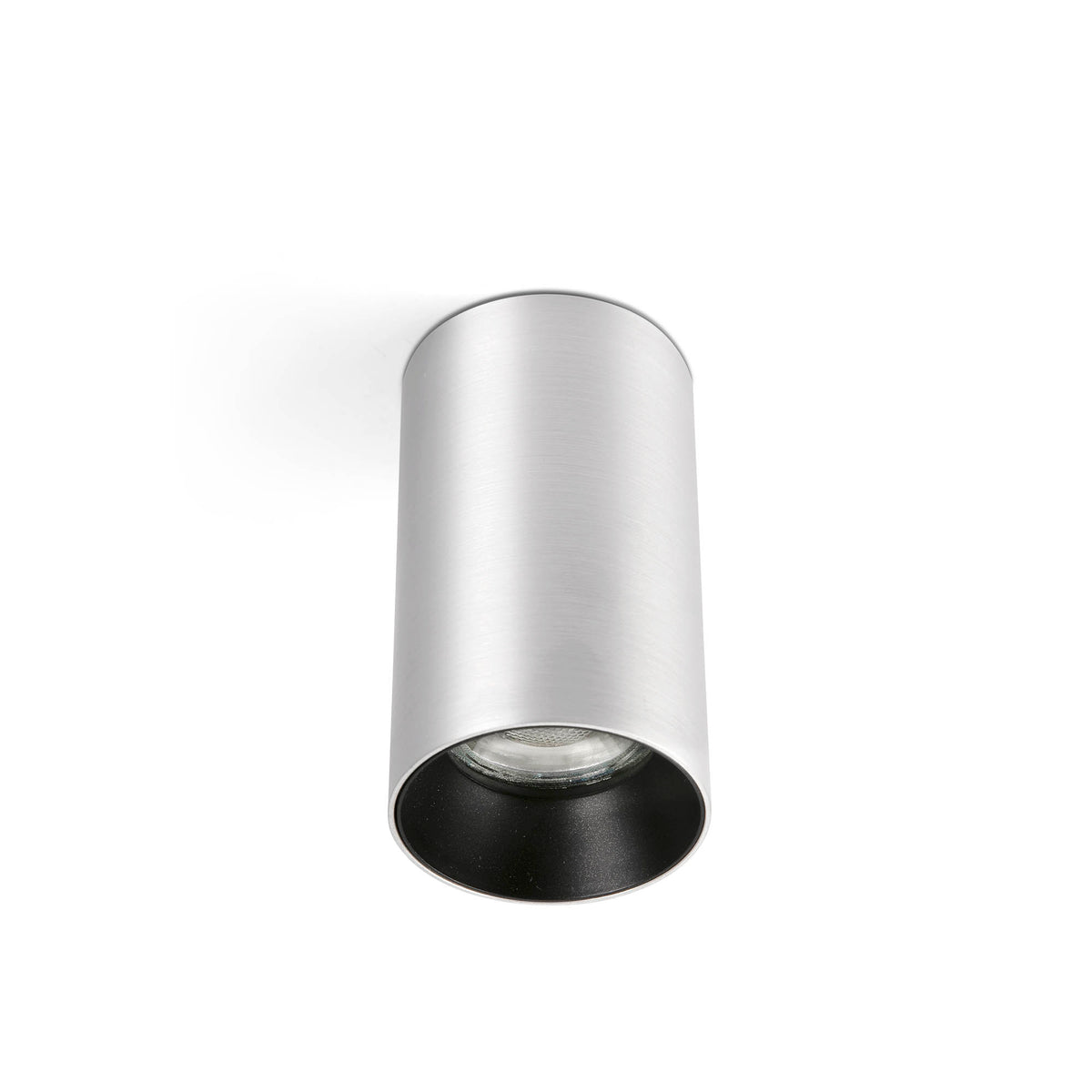 Plafón de Techo STAN 1xGU10 Aluminio Cepillado Faro - vista principal | FARO