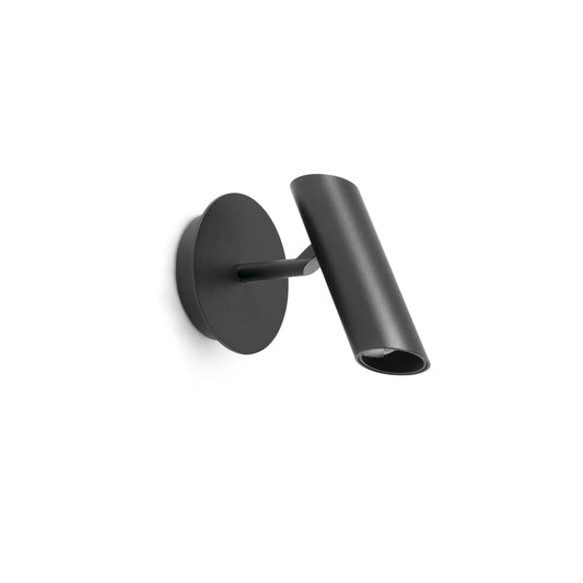 Proyector LED LEO 7W 2700K Negro Mate Faro - Vista frontal principal en fondo blanco | LuzGurú
