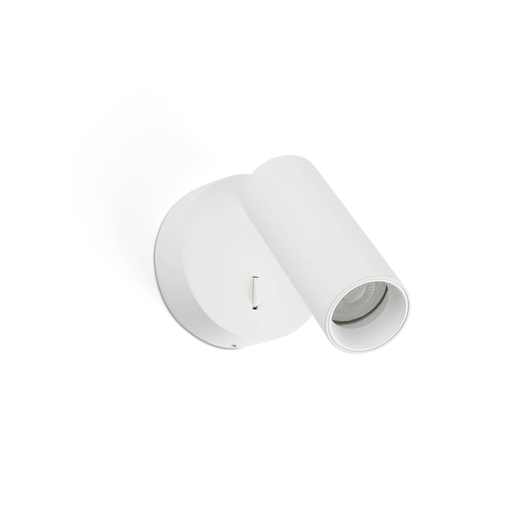 Aplique de pared Stan Slim blanco con interruptor GU10 FARO
