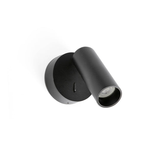 Aplique de pared Stan Slim con interruptor GU10 FARO - Negro | FARO