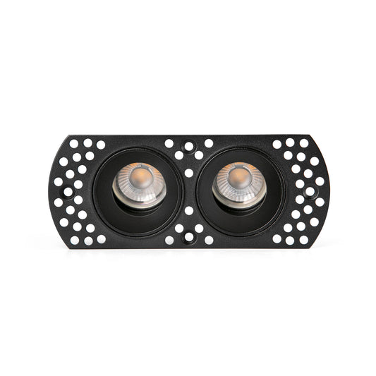 Empotrable Orientable Trimless FLIC 2L Negro GU10 FARO - vista principal | FARO