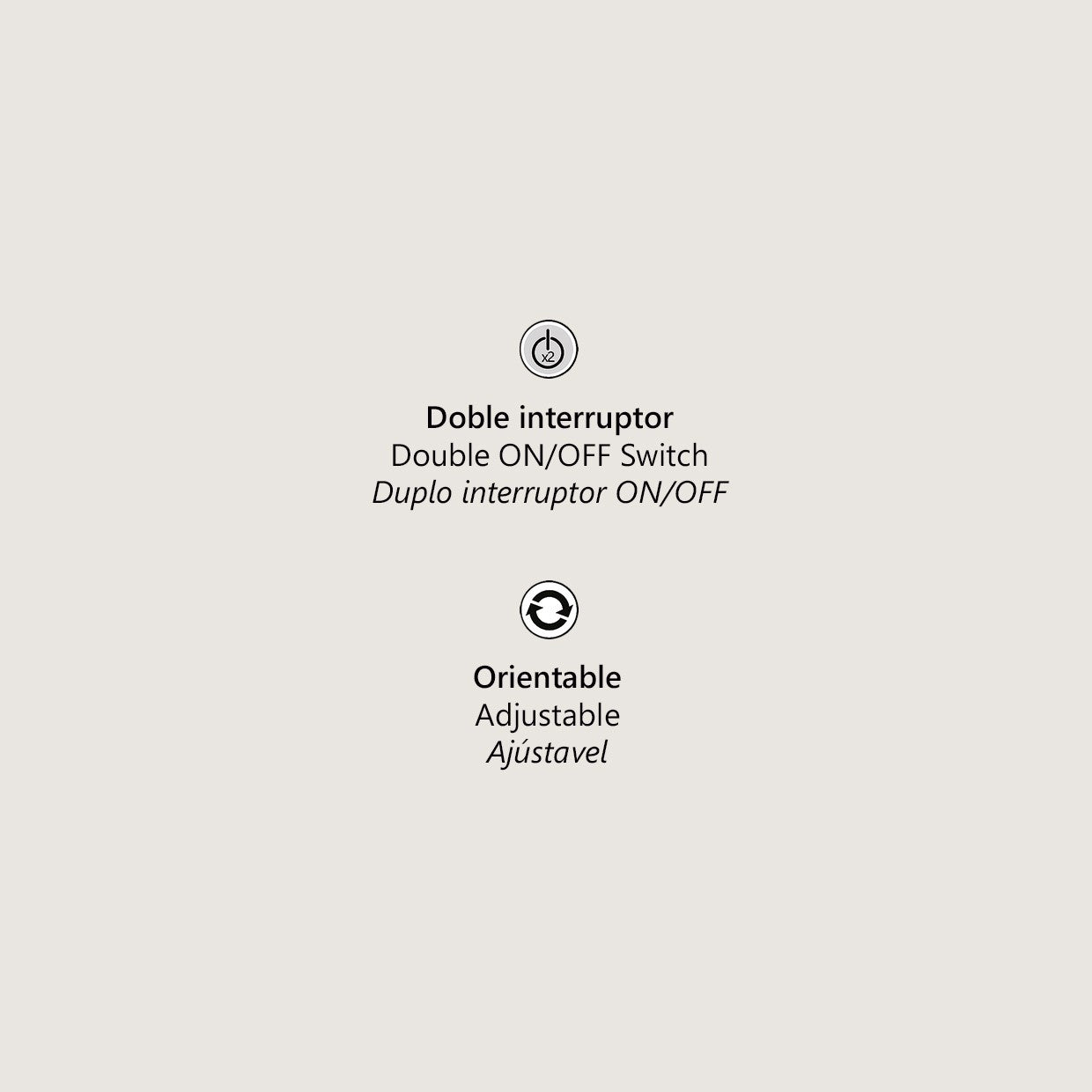 Aplique HERA con base y pantalla textil - Vista lateral