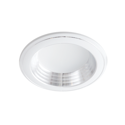 Foco empotrable Corfu Blanco/Cromo 5W de Fabrilamp, iluminación LED integrada para interiores.