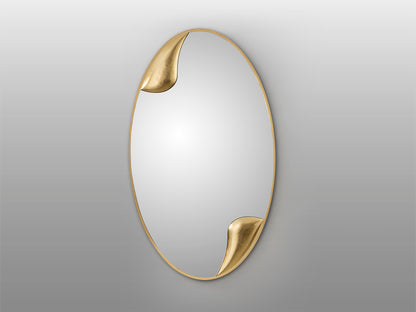 Espejo Ovalado Daisy 120x70 cm Pan de Oro Schuller en ambiente decorado | Schuller