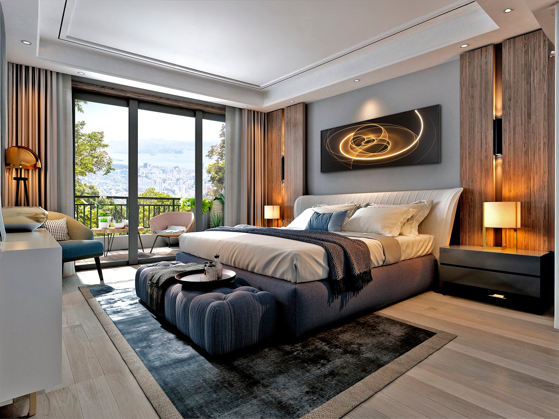 Cuadro Luz LED Trazados 50x150 - Schuller - 301954 - Vista 2