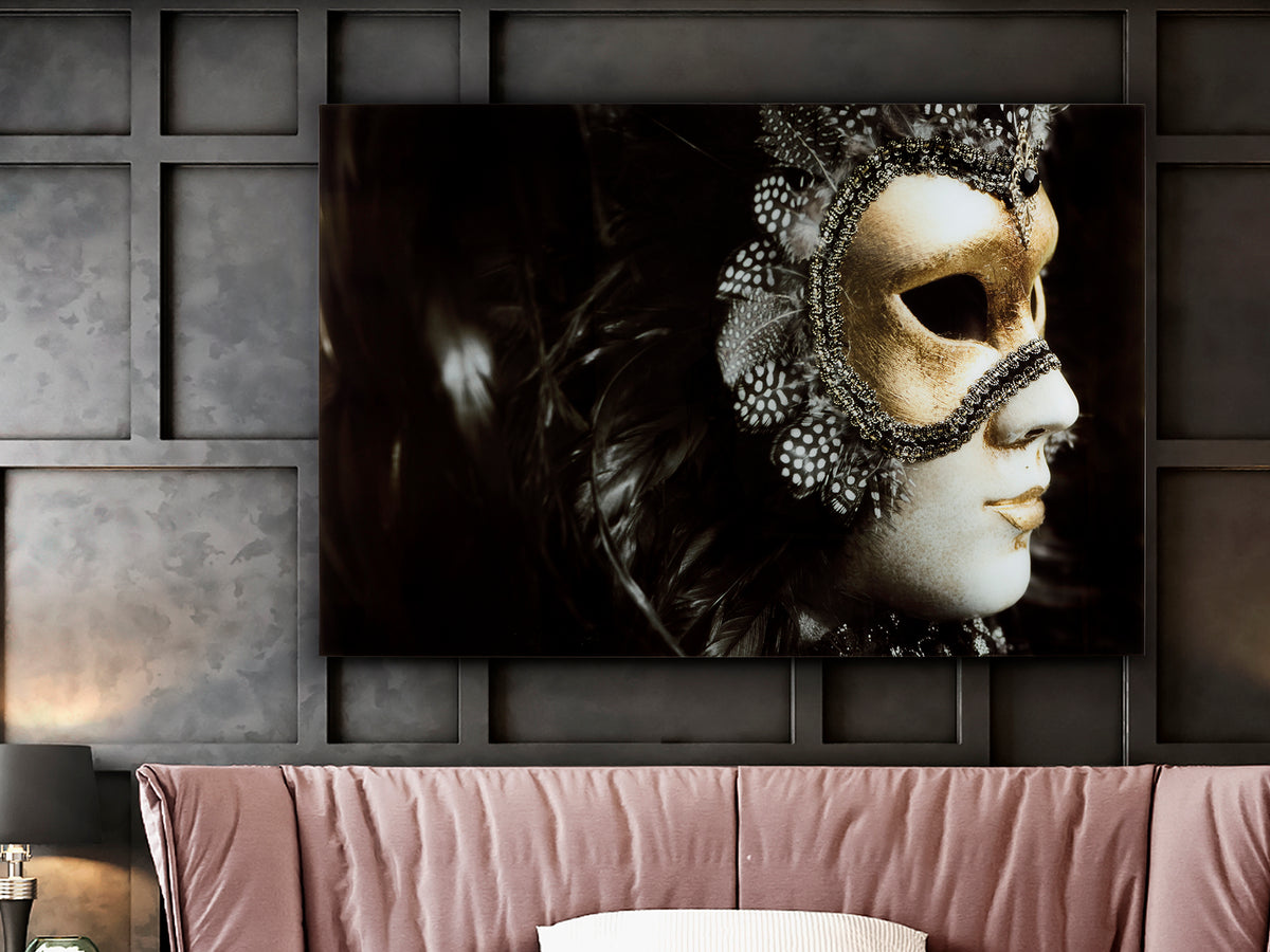 Fotografía Impresa en Cristal Templado Carnaval 150x100 cm Schuller en ambiente decorado | Schuller