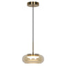 Colgante LED Cité oro ámbar 9W ALEMAR - Vista principal con tulipa