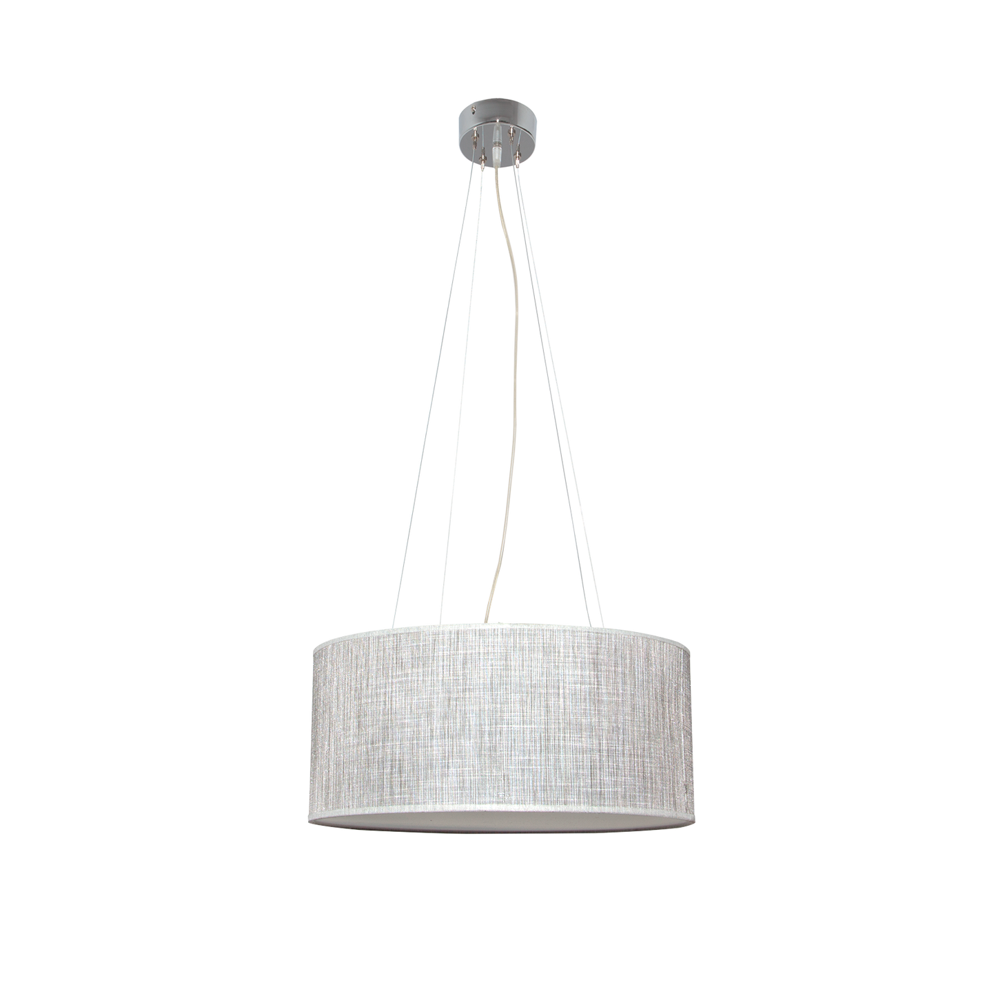 Lámpara Asunción fabricada en Metal y Textil color Gris