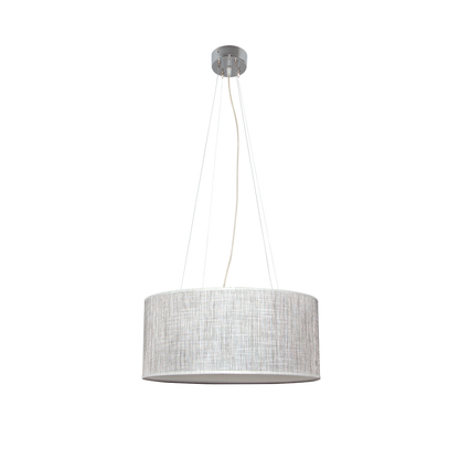 Lámpara Asunción fabricada en Metal y Textil color Gris