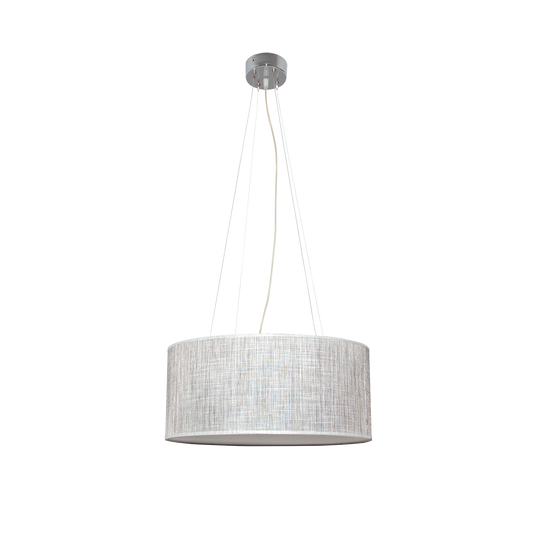 Lámpara Asunción fabricada en Metal y Textil color Gris