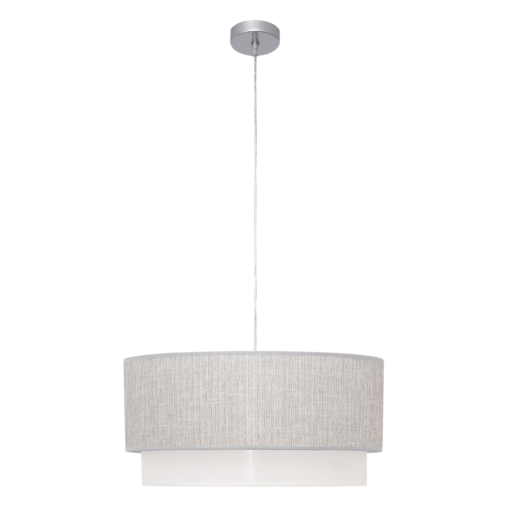 Colgante Kenya Gris/Blanco 3xE27 de Fabrilamp/Abrila. Diseño moderno y elegante para iluminar tu hogar.