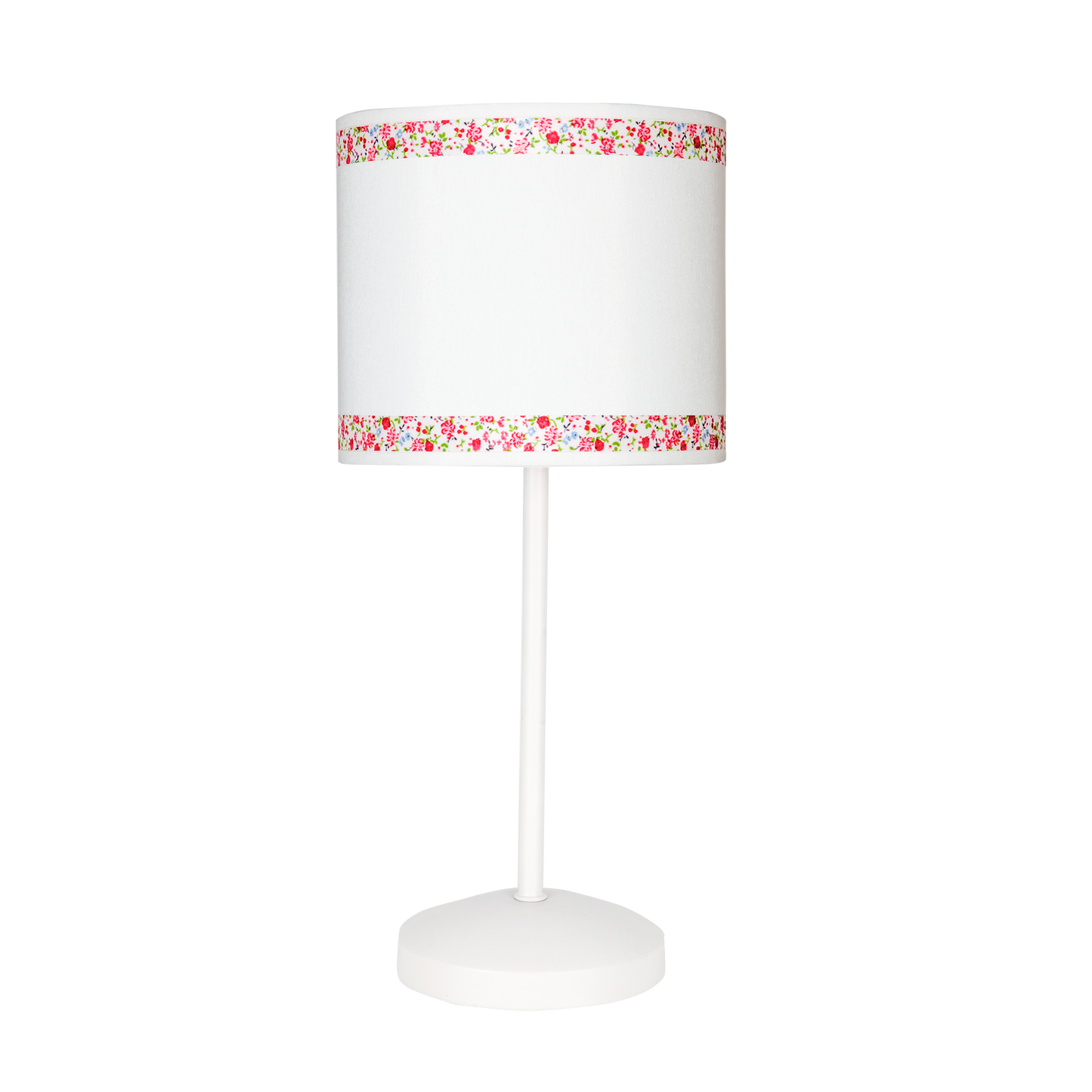 Sobremesa Cenefa Blanco/Rosa E14 de Fabrilamp, ideal para habitaciones infantiles. Compra en luzguru.com