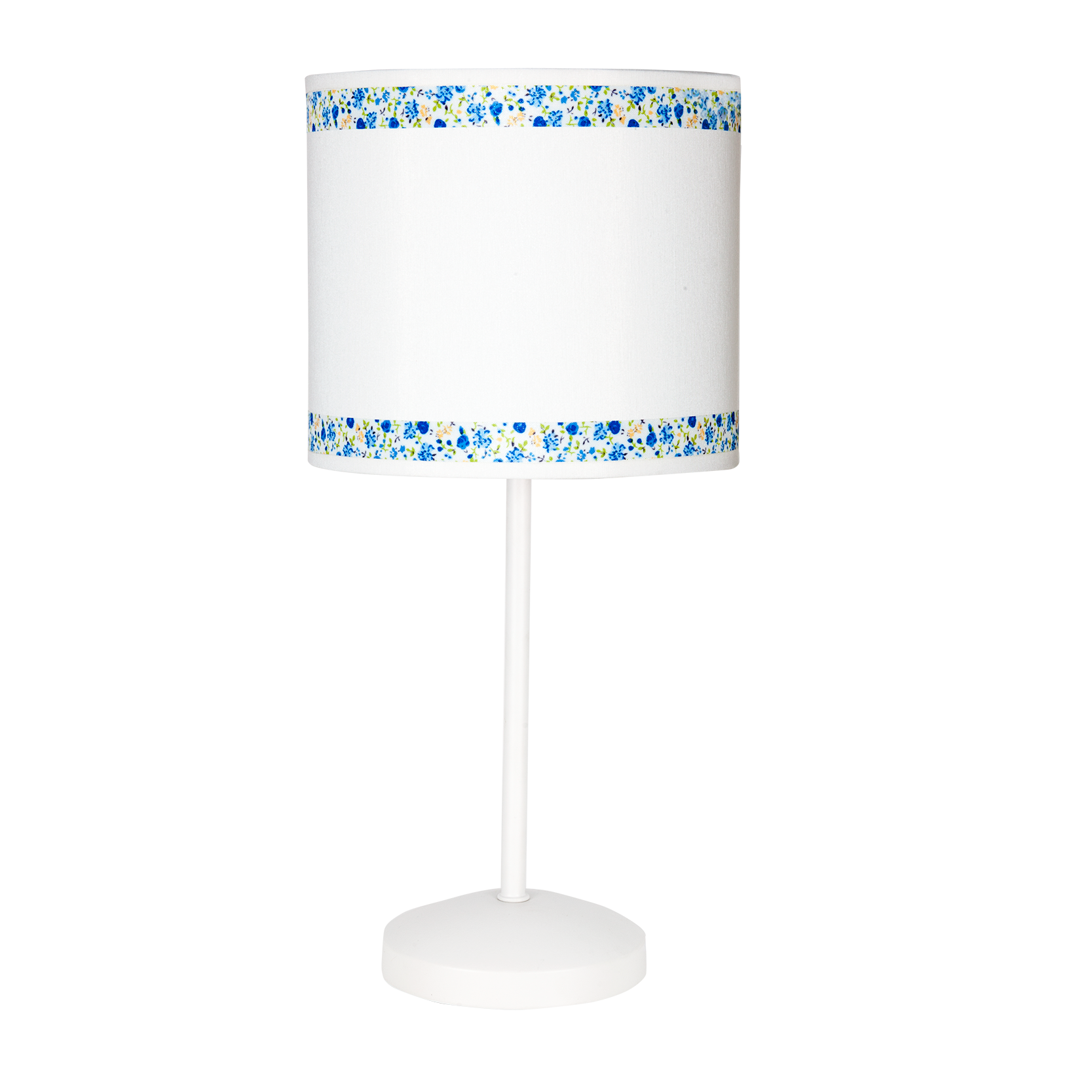 Sobremesa Cenefa Blanco/Azul E14 de Fabrilamp, ideal para habitaciones infantiles. Compra en luzguru.com