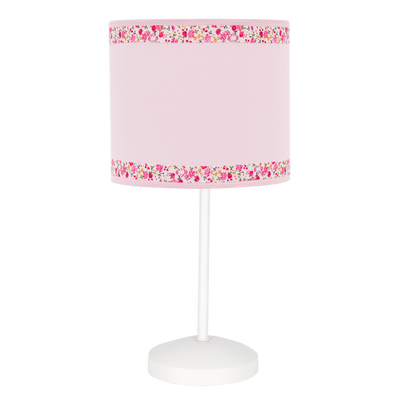 Sobremesa Cenefa Rosa E14 para habitación infantil, diseño elegante y funcional de Fabrilamp.  Compra en luzguru.com