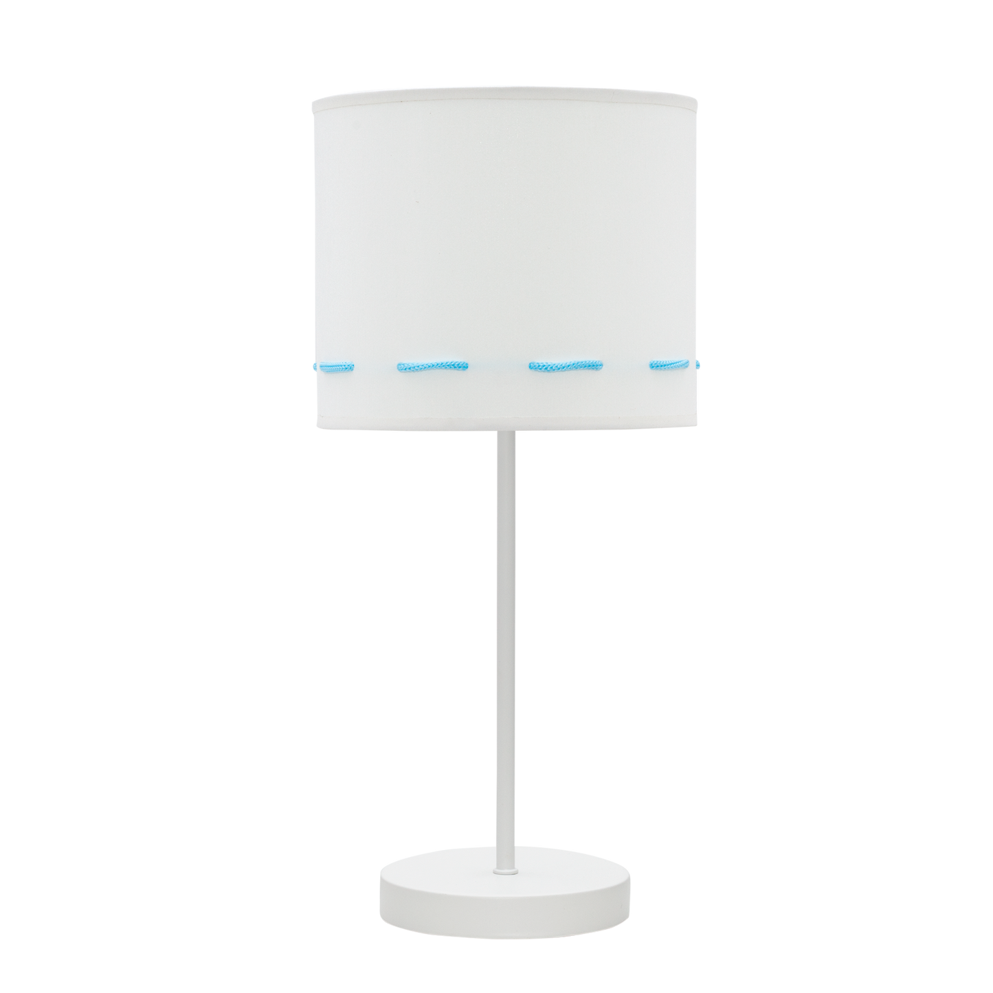 Sobremesa Trazos Celeste de Fabrilamp, ideal para habitaciones infantiles. Diseño moderno y elegante.