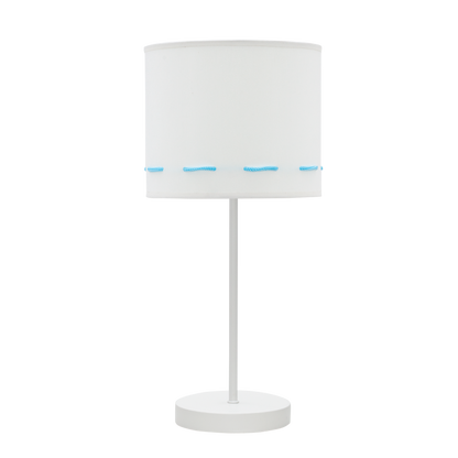 Sobremesa Trazos Celeste de Fabrilamp, ideal para habitaciones infantiles. Diseño moderno y elegante.