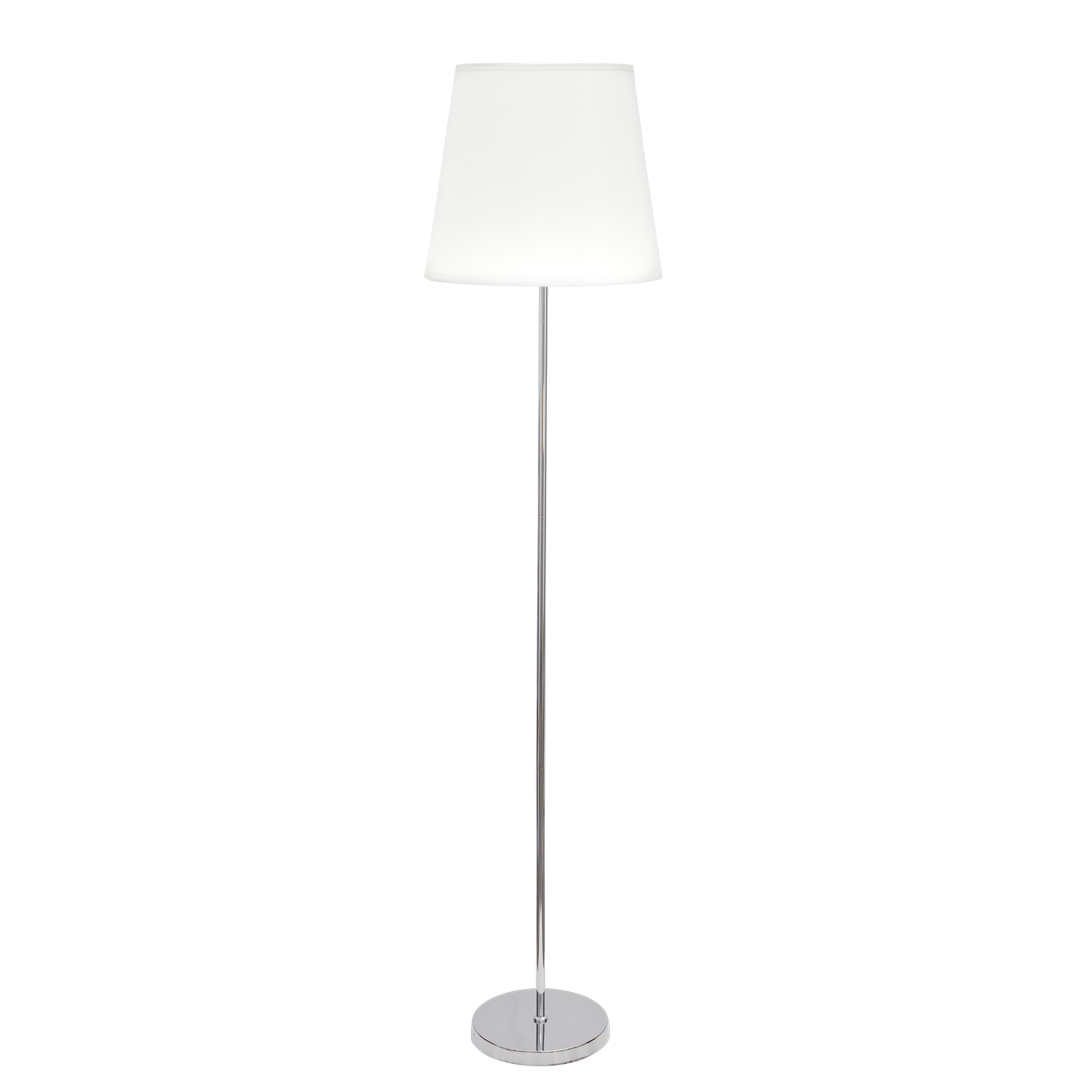 Lámpara de pie con luz difusa ideal para crear un ambiente relajante en el salón