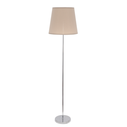 Pie de salón Maldivas Cromo/Piedra de Fabrilamp, diseño elegante y moderno para tu sala.