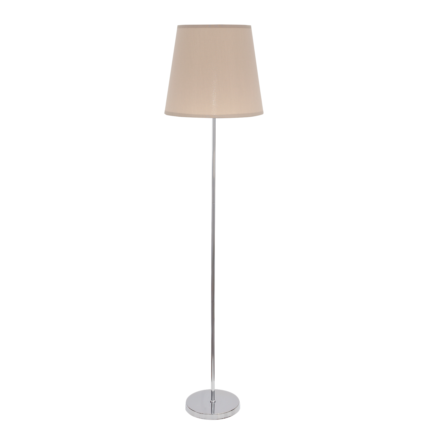 Lámpara de pie Maldivas fabricada en Metal color Cromo