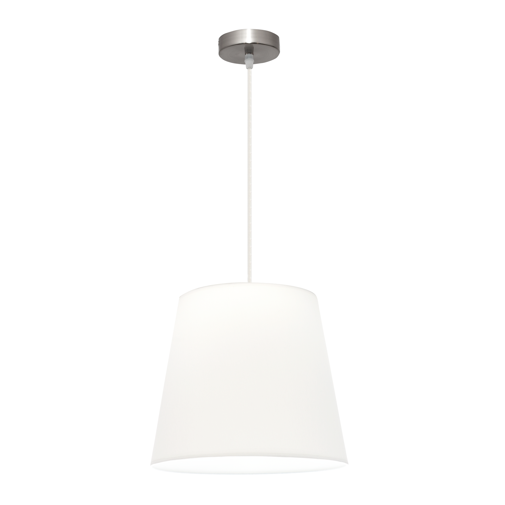 Colgante Maldivas 35cm níquel/blanco de Fabrilamp, diseño elegante y moderno para interiores.