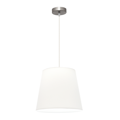 Colgante Maldivas 35cm níquel/blanco de Fabrilamp, diseño elegante y moderno para interiores.