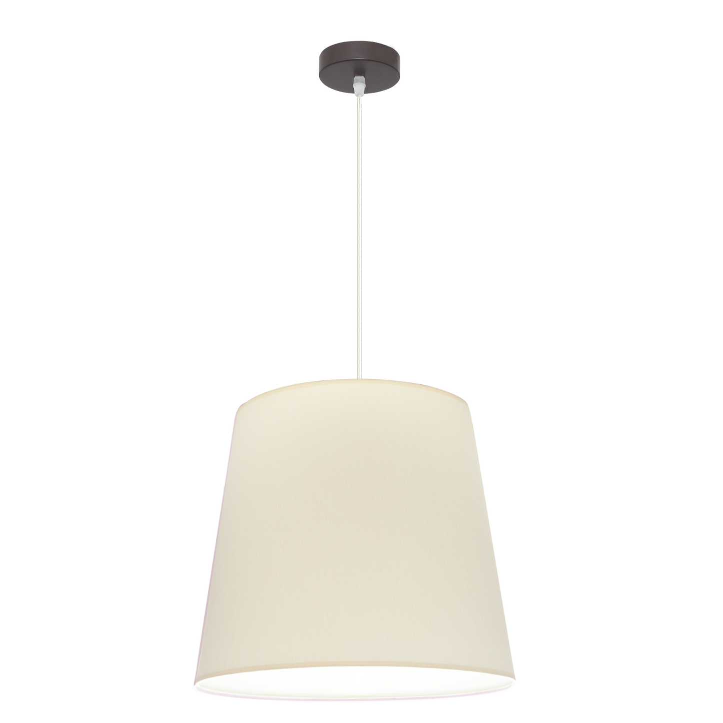 Colgante Maldivas Marrón Beige de Fabrilamp/Abrila, vista frontal. Iluminación cálida y elegante para tu hogar.