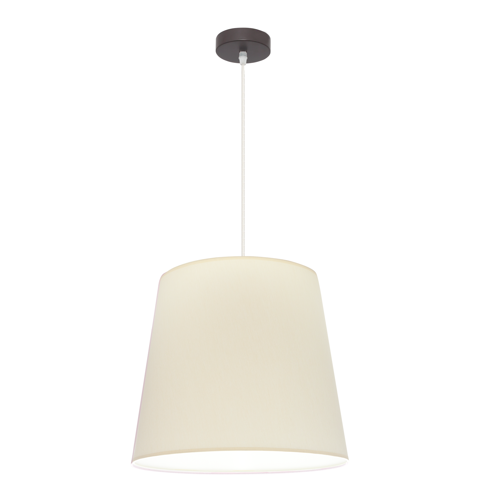 Colgante Maldivas Marrón Beige de Fabrilamp/Abrila, vista frontal. Iluminación cálida y elegante para tu hogar.