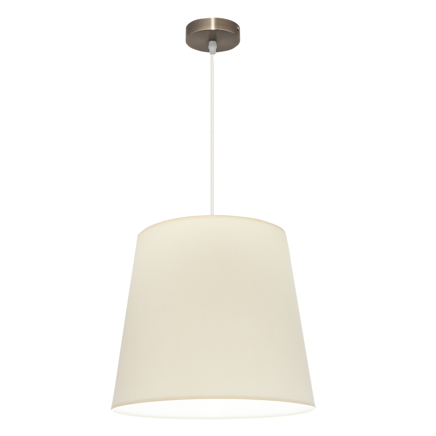 Colgante Maldivas Cuero Beige de Fabrilamp/Abrila, vista frontal. Iluminación elegante para tu hogar. luzguru.com