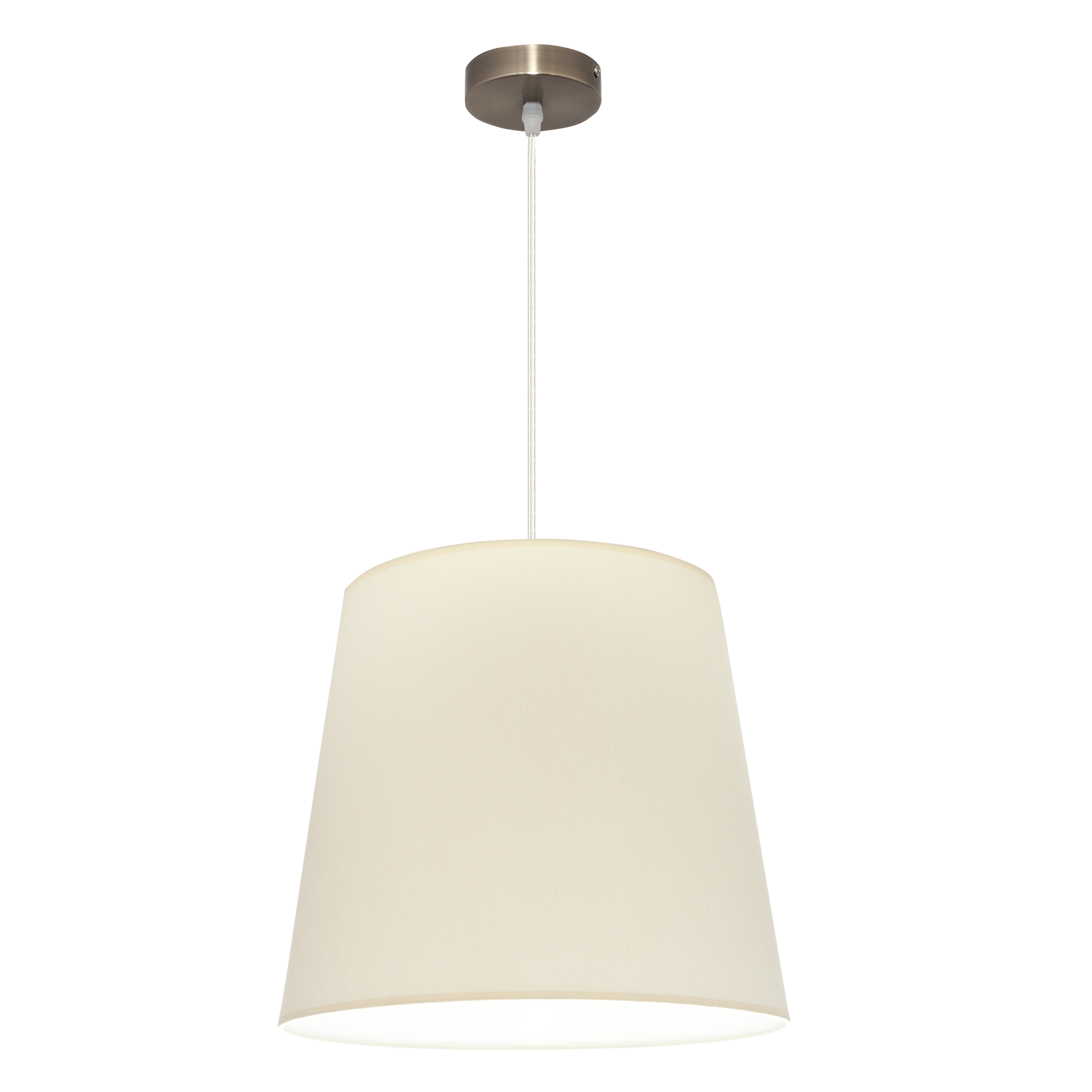 Colgante Maldivas Cuero Beige de Fabrilamp/Abrila, vista frontal. Iluminación elegante para tu hogar. luzguru.com