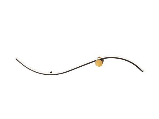 Aplique de Pared LED Siloe 102 cm Negro y Oro Schuller - vista principal | Schuller