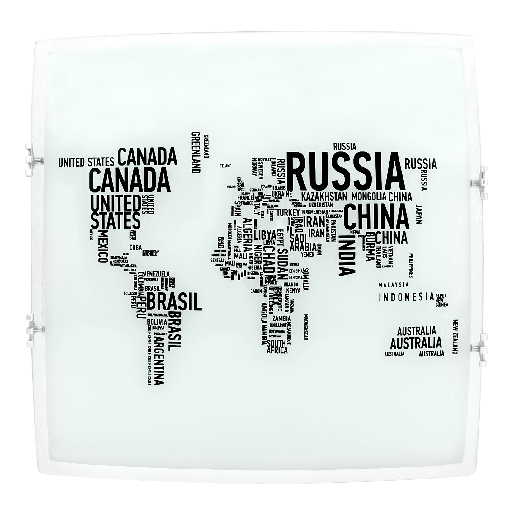 Plafón Mundi fabricado en Metal color Blanco