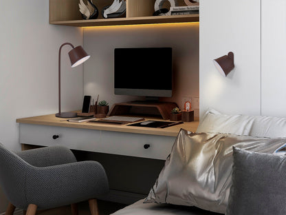 Lámpara de Sobremesa LED Portátil Cuco 3W Acabado Corten Schuller en ambiente decorado | Schuller