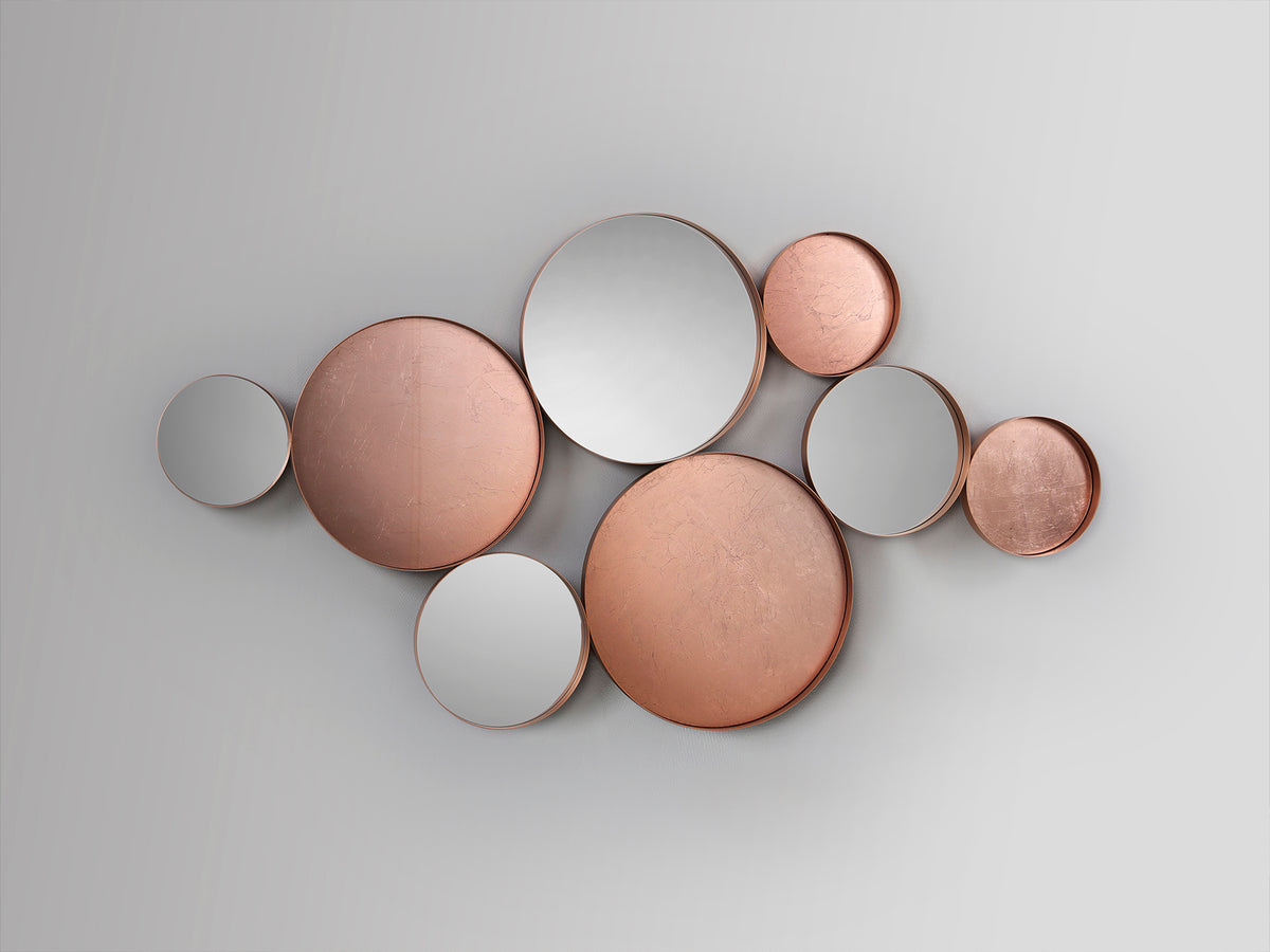 Espejo de Pared Malmo 165x90 cm Oro Rosa Schuller en ambiente decorado | Schuller