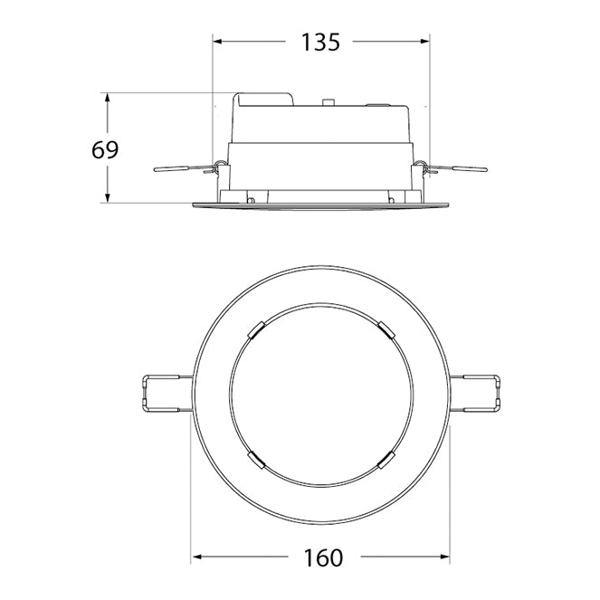 Downlight LED TERESA con selector de temperatura de color 3000/4000/6500K