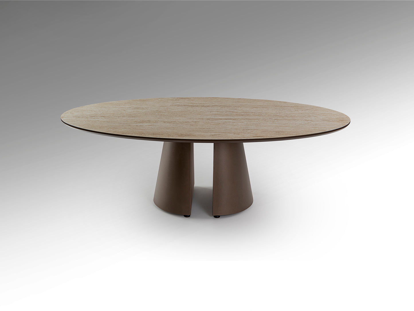 Mesa de Centro Ovalada Travertino - Samara Schuller - 498814 - Vista 4