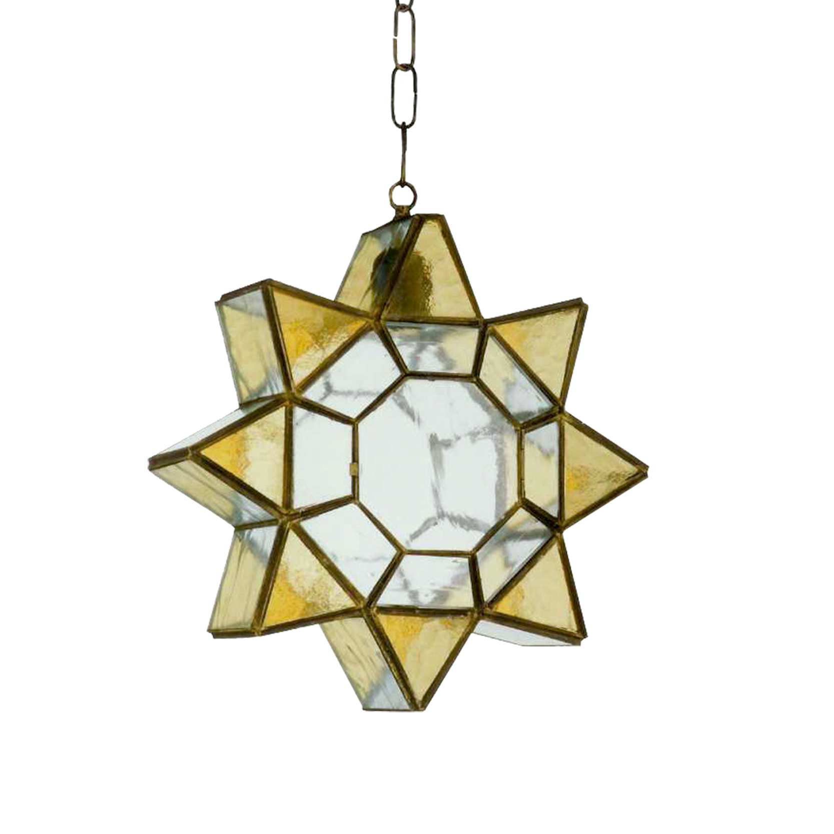 Colgante Estrella Ámbar de Fabrilamp, diseño rústico y elegante para interiores. luzguru.com